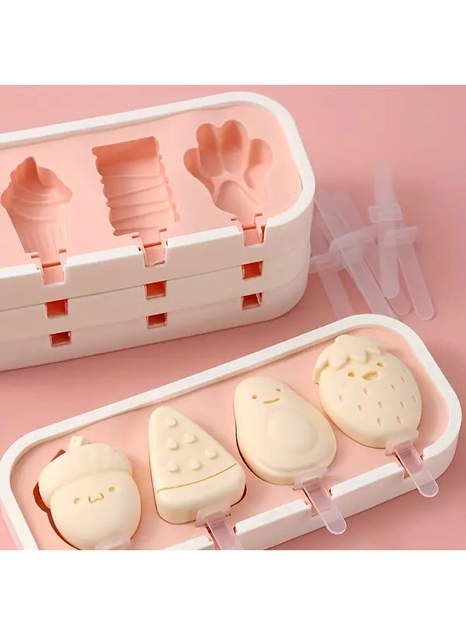 Animals Silicone Ice Pop Mold BPA Free DIY Popsicle Maker Cartoon Shapes - Image 4